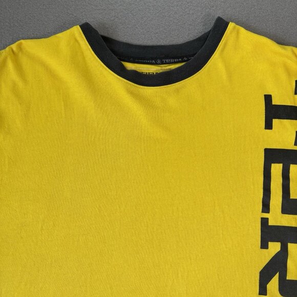 Terra Construction Heavy Cotton Yellow Work T-Shirt Workwear Men’s XL Carhartt - Picture 2 of 11